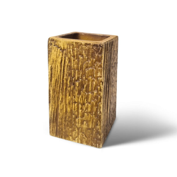 VASO QUADRADO MADEIRA PEQUENO