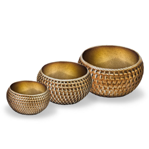 VASO ARREDONDADO RATTAN