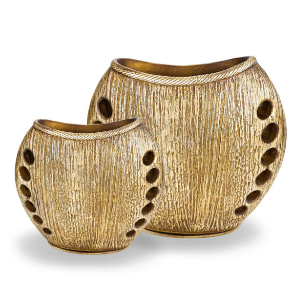 VASO OVAL FINO MADEIRA