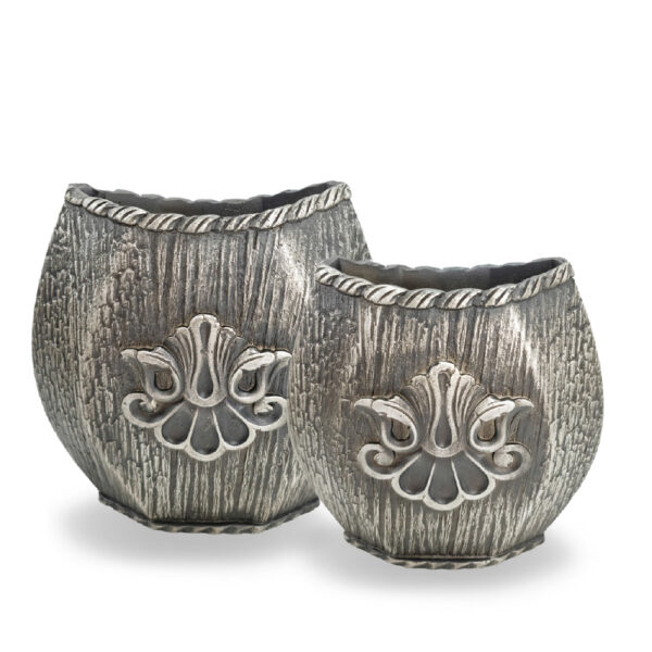 VASO OVAL FINO DECORADO