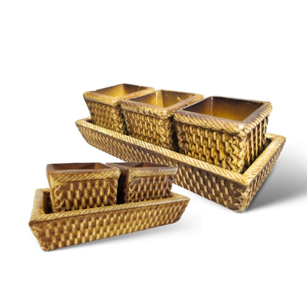 VASO RETANGULO CONJUNTO / PEQUENO