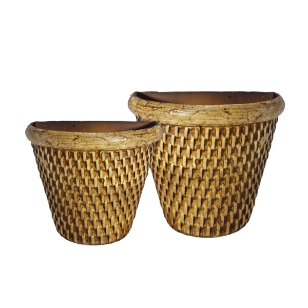 VASO PAREDE RATTAN
