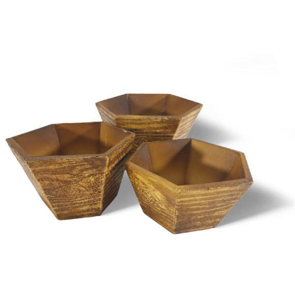 VASO 6 LADOS MADEIRA