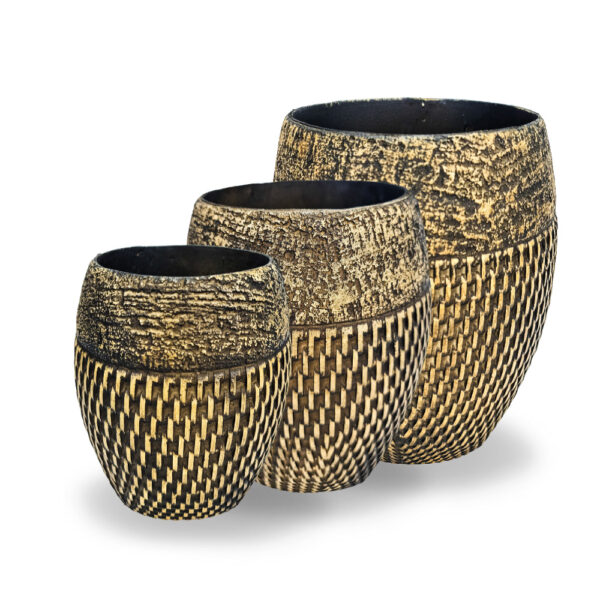 VASO OVAL RATTAN